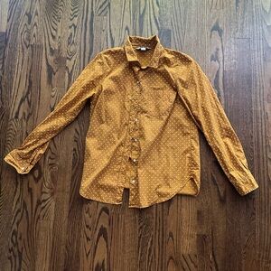 Women’s Mustard Polka Dot Shirt
